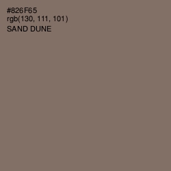 #826F65 - Sand Dune Color Image